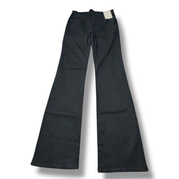 NWT Madewell Kick Out Full Length Jeans Black Midrise Flare Denim Women’s Sz 26 - Picture 2 of 16